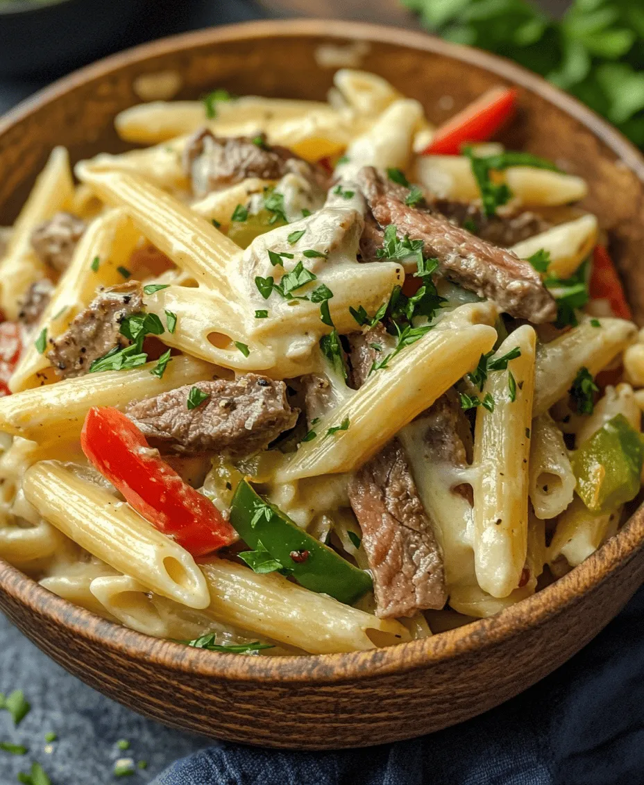 When it comes to hearty, comforting meals that satisfy the whole family, few dishes can rival the deliciousness of Philly Cheese Steak Pasta. This innovative recipe artfully marries the classic flavors of a beloved Philly cheese steak sandwich with the comforting familiarity of pasta, creating a dish that is both unique and satisfying. The creamy cheese sauce, tender steak, and colorful vegetables come together to create an unforgettable meal that is sure to impress even the pickiest of eaters.