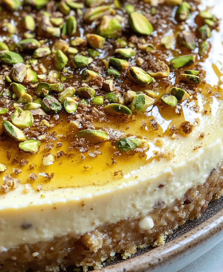 The culinary world is full of delightful surprises, and one of the most exciting trends in dessert-making is the fusion of traditional recipes with contemporary twists. One such stunning creation is the Honey Pistachio Baklava Cheesecake. This dessert masterfully combines the rich, nutty flavors of baklava with the creamy decadence of cheesecake, resulting in a treat that is both visually stunning and irresistibly delicious.