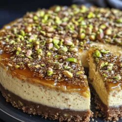 The culinary world is full of delightful surprises, and one of the most exciting trends in dessert-making is the fusion of traditional recipes with contemporary twists. One such stunning creation is the Honey Pistachio Baklava Cheesecake. This dessert masterfully combines the rich, nutty flavors of baklava with the creamy decadence of cheesecake, resulting in a treat that is both visually stunning and irresistibly delicious.
