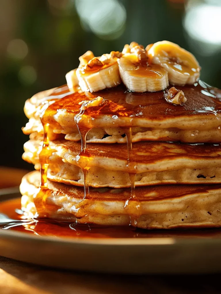 There's something universally delightful about pancake breakfasts. Whether it’s a leisurely weekend morning or a special occasion, pancakes have a unique ability to bring a smile to anyone’s face. The aroma wafting through the kitchen as they sizzle on the griddle, the excitement of pouring syrup over a stack of fluffy goodness, and the satisfaction of sharing them with loved ones create a perfect recipe for joy. Among the myriad of pancake variations, Fluffy Banana Bliss Pancakes stand out as a delicious twist on the traditional recipe.