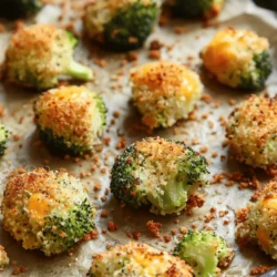 Cheesy broccoli bites are a delightful snack that combines the nutritional benefits of vegetables with a rich, savory flavor profile. These bite-sized treats are not only easy to make but also serve as an excellent way to sneak some greens into your diet, especially for those who may be less enthusiastic about eating vegetables. Whether you're preparing them for a family gathering, a party, or simply as an after-school snack for the kids, cheesy broccoli bites are sure to please both young and old alike.