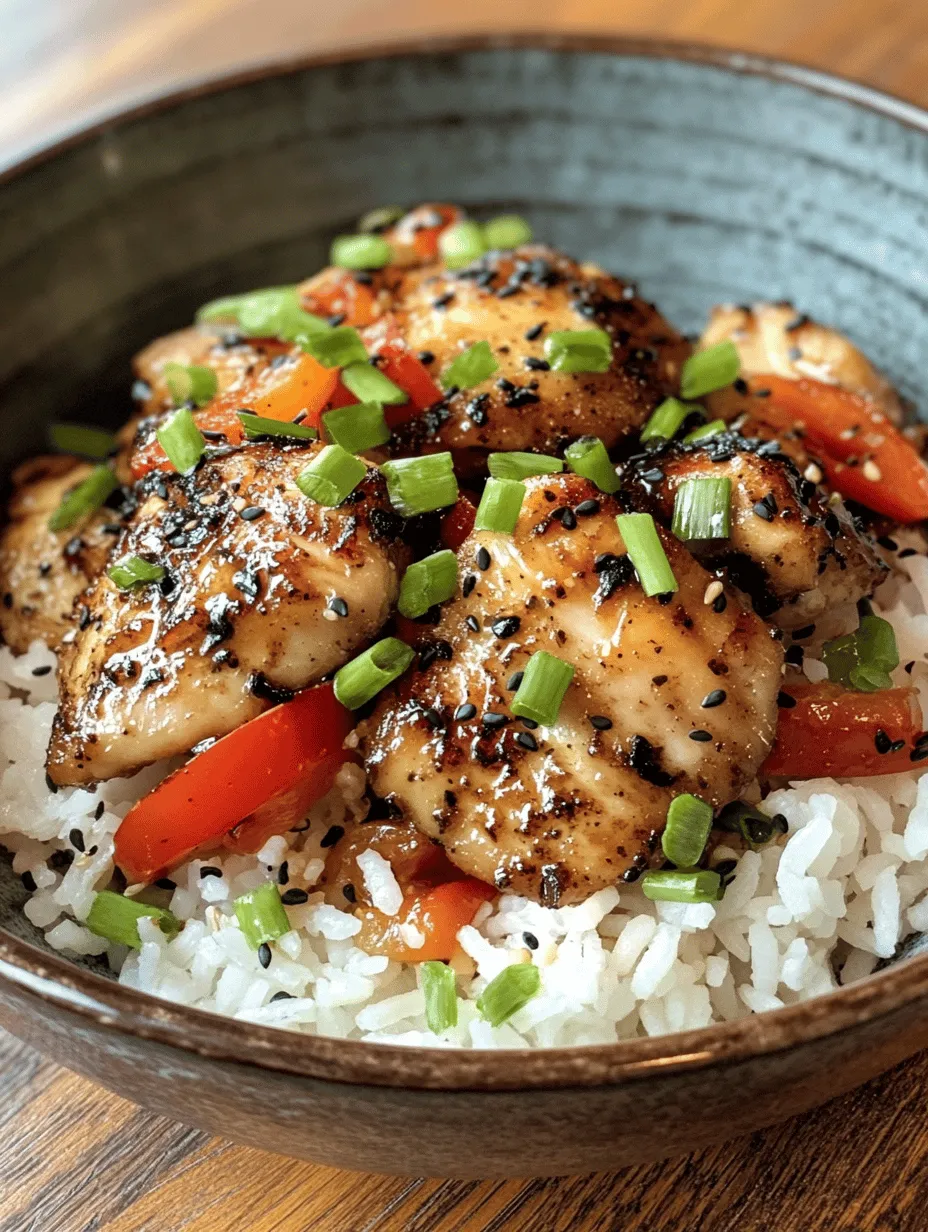Spicy Black Pepper Chicken Delight is a culinary masterpiece that brings together the bold flavors of freshly ground black pepper and tender chicken thighs, resulting in a dish that tantalizes the taste buds. This dish has its roots in Asian cuisine, particularly influenced by Chinese stir-fry traditions. Known for its spicy kick and savory undertones, it is a favorite among spice lovers and those seeking a satisfying meal that packs a punch. The marriage of textures and flavors creates a delightful experience that is sure to impress at any dinner table.