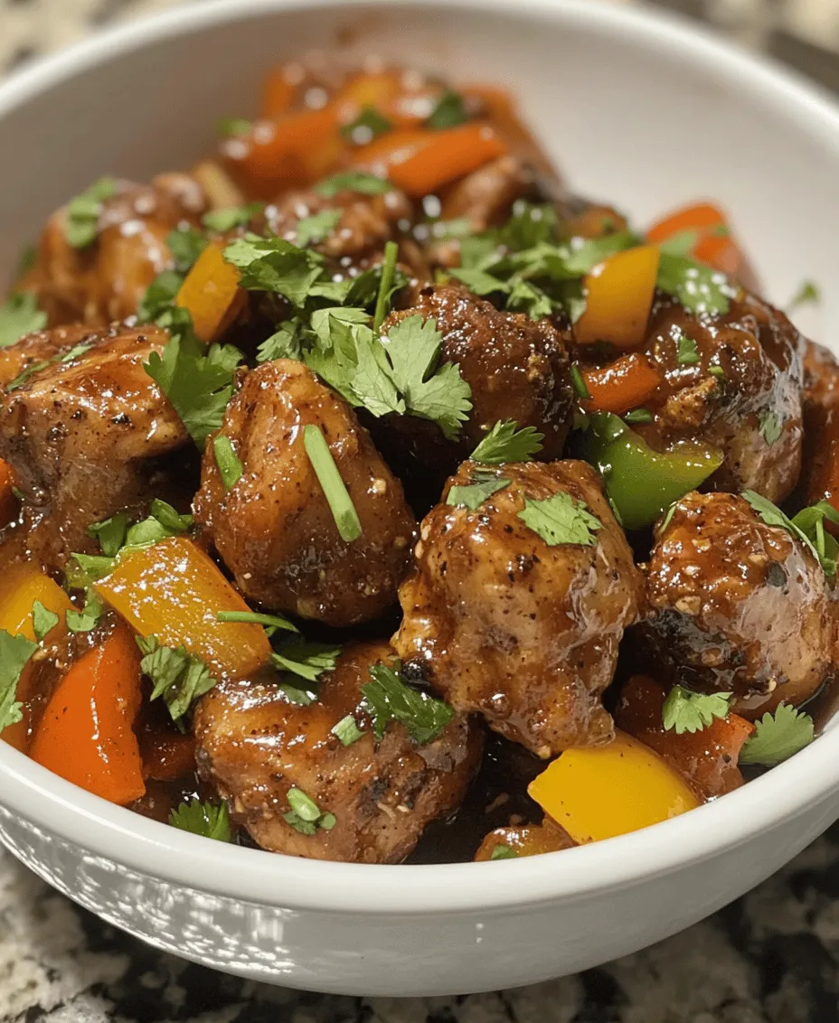 What makes Spicy Black Pepper Chicken Delight so appealing? For starters, it’s the harmonious fusion of flavors, which come together to create a dish that is both savory and satisfying. The heat from the black pepper balances beautifully with the umami notes from the sauces, while the fresh vegetables add a satisfying crunch. This dish is not only a feast for the palate but also a visual delight, showcasing vibrant colors that make it as appealing to the eyes as it is to the taste buds.