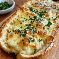 Garlic cheese bread has earned its place as a beloved appetizer and side dish in many households around the world. With its irresistible aroma of garlic mingling with the rich aroma of melted cheese, it’s no wonder that this dish has captured the hearts (and stomachs) of food lovers everywhere. Whether enjoyed as a prelude to a meal or as a comforting snack on its own, garlic cheese bread is something special. Today, we dive into an "Absolutely Outrageous" version of this classic recipe, one that takes the traditional flavors to the next level.