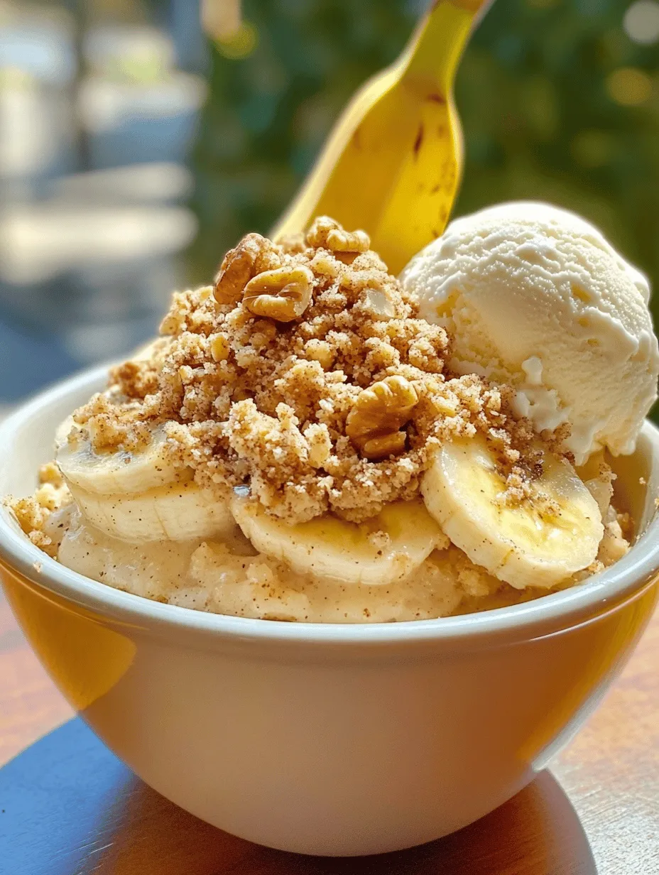 Banana desserts have an undeniable charm that captivates dessert lovers of all ages. From banana bread to banana pudding, the versatility of this humble fruit is showcased in a myriad of ways. One particular recipe that stands out for its comforting appeal is Banana Crumble Delight—a dessert that effortlessly combines simplicity with indulgence. Not only is this dish easy to make, but it also serves as a delightful treat that can be enjoyed on any occasion. Whether you’re hosting a family gathering or looking for a sweet ending to a weeknight dinner, this dessert is sure to please everyone at the table.