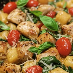 In the world of comforting meals, few dishes can rival the warmth and satisfaction of a skillet meal. The Garlic Chicken Gnocchi Skillet is a delightful blend of tender chicken, pillowy gnocchi, and vibrant vegetables, all enveloped in a creamy garlic sauce. This dish not only delivers on flavor but also on convenience, making it perfect for busy weeknight dinners or leisurely weekend meals. With its rich flavors and easy preparation, it’s no wonder that the Garlic Chicken Gnocchi Skillet has become a favorite among home cooks and food enthusiasts alike.
