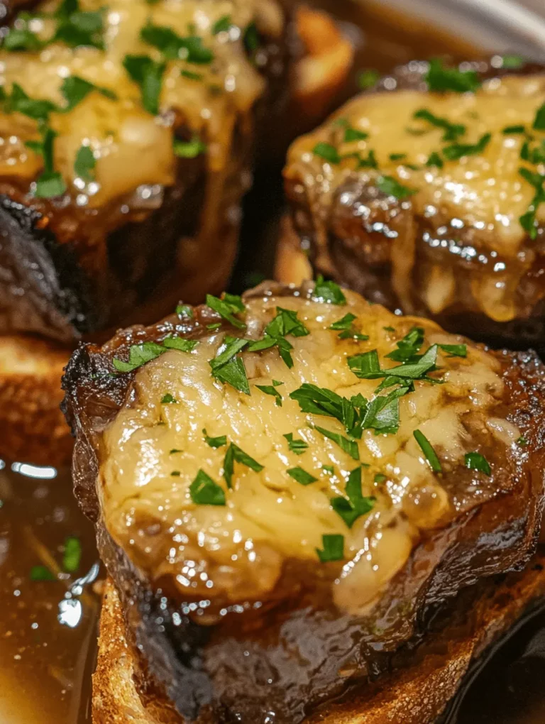 As the chill of winter descends or when the rainy days linger, there’s nothing quite as comforting as a bowl of French Onion Short Rib Soup with Gruyère Toast. This sumptuous dish is an indulgent twist on the classic French onion soup, where tender, slow-cooked short ribs meet sweet, caramelized onions, all nestled in a rich, savory broth. The crowning glory of this dish is the Gruyère toast, featuring a generous layer of nutty, melted cheese atop crusty French bread. Whether it’s a cozy evening at home or a gathering of friends, this soup is not just a meal—it's an experience that warms the soul.