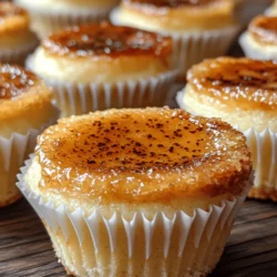 If you’re a dessert lover who craves the elegance of crème brûlée and the rich creaminess of cheesecake, then prepare for a delightful treat: Vanilla Bean Crème Brûlée Cheesecake Cupcakes. This innovative recipe takes the classic flavors of crème brûlée and cheesecake and transforms them into irresistible, bite-sized cupcakes. These cupcakes not only offer a stunning presentation but also provide a harmonious blend of textures and flavors that will impress your family and friends.