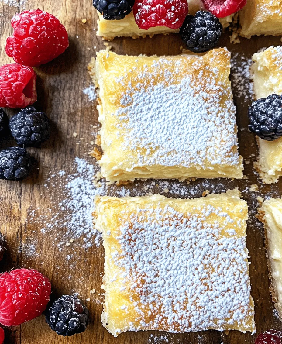 If you’re looking for a dessert that’s both simple to make and irresistibly delicious, then Crescent Cheesecake Bars should be at the top of your list. These delightful treats combine the flaky, buttery goodness of crescent dough with a creamy, decadent cheesecake filling, resulting in a dessert that is perfect for any occasion. Whether you're hosting a family gathering, attending a potluck, or simply indulging in a sweet treat after dinner, these bars are sure to impress.