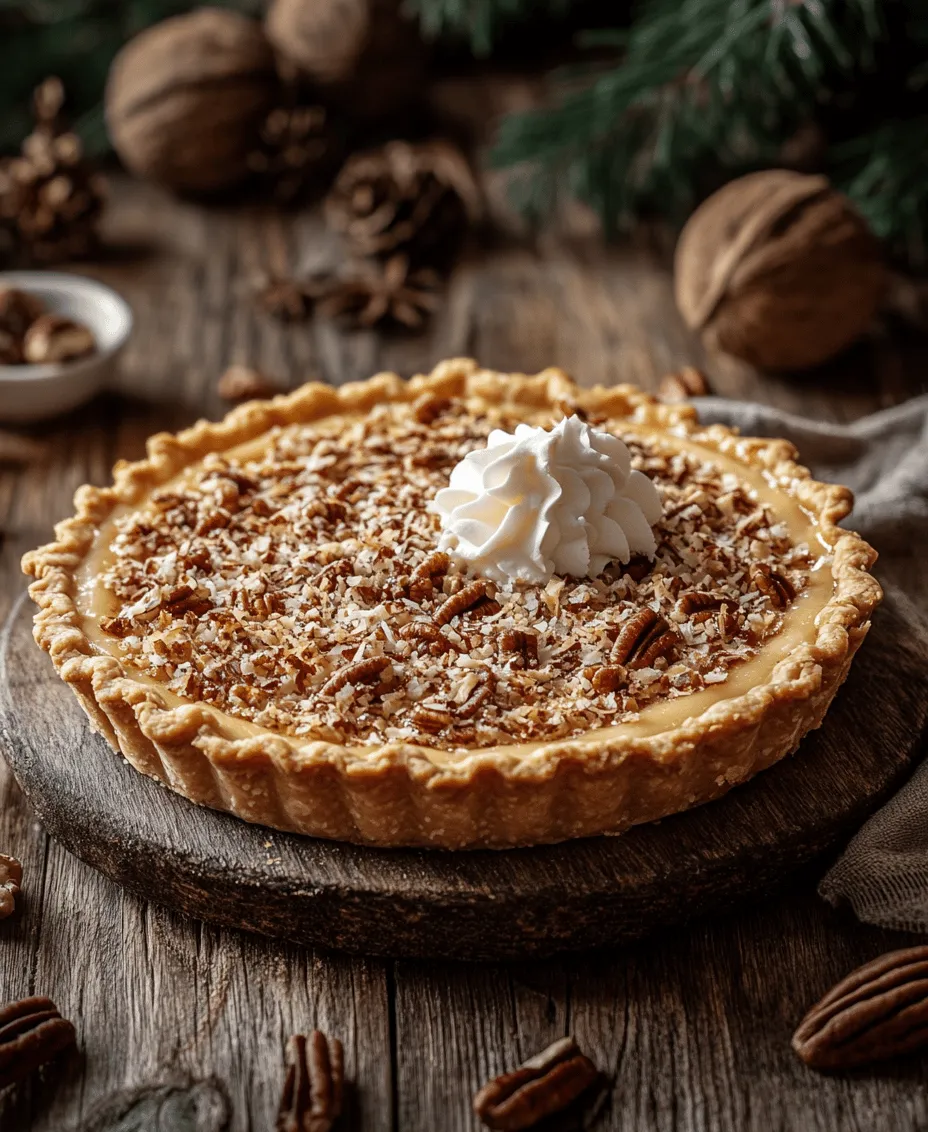 Pecan pie is a beloved dessert that evokes warmth and nostalgia, often gracing the tables of family gatherings, holidays, and celebrations across the Southern United States. This rich, sweet pie is characterized by its smooth filling, crunchy pecan topping, and buttery crust, making it a favorite among dessert lovers. However, if you’re looking to elevate this classic dish with a unique twist, the Cream of Coconut Pecan Pie is a delightful option. Infusing the traditional pecan pie with cream of coconut and shredded coconut introduces a tropical flair that complements the nutty flavor of pecans beautifully.