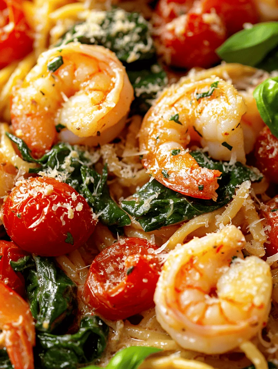 If you’re searching for a dish that marries the rich, savory flavors of the sea with the freshness of garden vegetables, look no further than Tomato Spinach Shrimp Pasta. This delightful recipe strikes the perfect balance between taste and nutrition, making it a favorite for both seafood lovers and pasta enthusiasts. With its enticing aroma, vibrant colors, and quick preparation time, this dish is not only an excellent choice for a weeknight dinner but also a stunning centerpiece for special occasions.