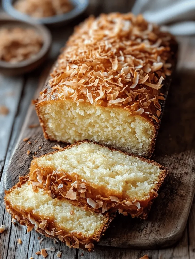 Coconut has long been a beloved flavor in desserts around the world, with its tropical essence adding a delightful twist to traditional recipes. Whether in cakes, cookies, or puddings, the sweet, nutty notes of coconut create an inviting allure that captivates dessert lovers everywhere. Among the vast array of coconut-infused treats, coconut pound cake stands out for its rich, buttery texture and moist crumb. This particular recipe, "The Very Best Coconut Pound Cake," marries the classic pound cake tradition with the vibrant flavors of coconut, resulting in a cake that is both comforting and exotic.