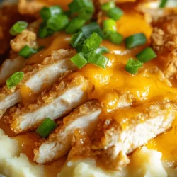 Comfort food holds a special place in our hearts and homes, often evoking fond memories of family gatherings, cozy evenings, and the warmth of shared meals. Among the many dishes that embody this sentiment, Cheesy Mashed Potato Casserole with Crispy Chicken stands out as a true crowd-pleaser. This dish not only satisfies your taste buds but also serves as a comforting embrace for the soul, making it a favored choice for families and friends alike.