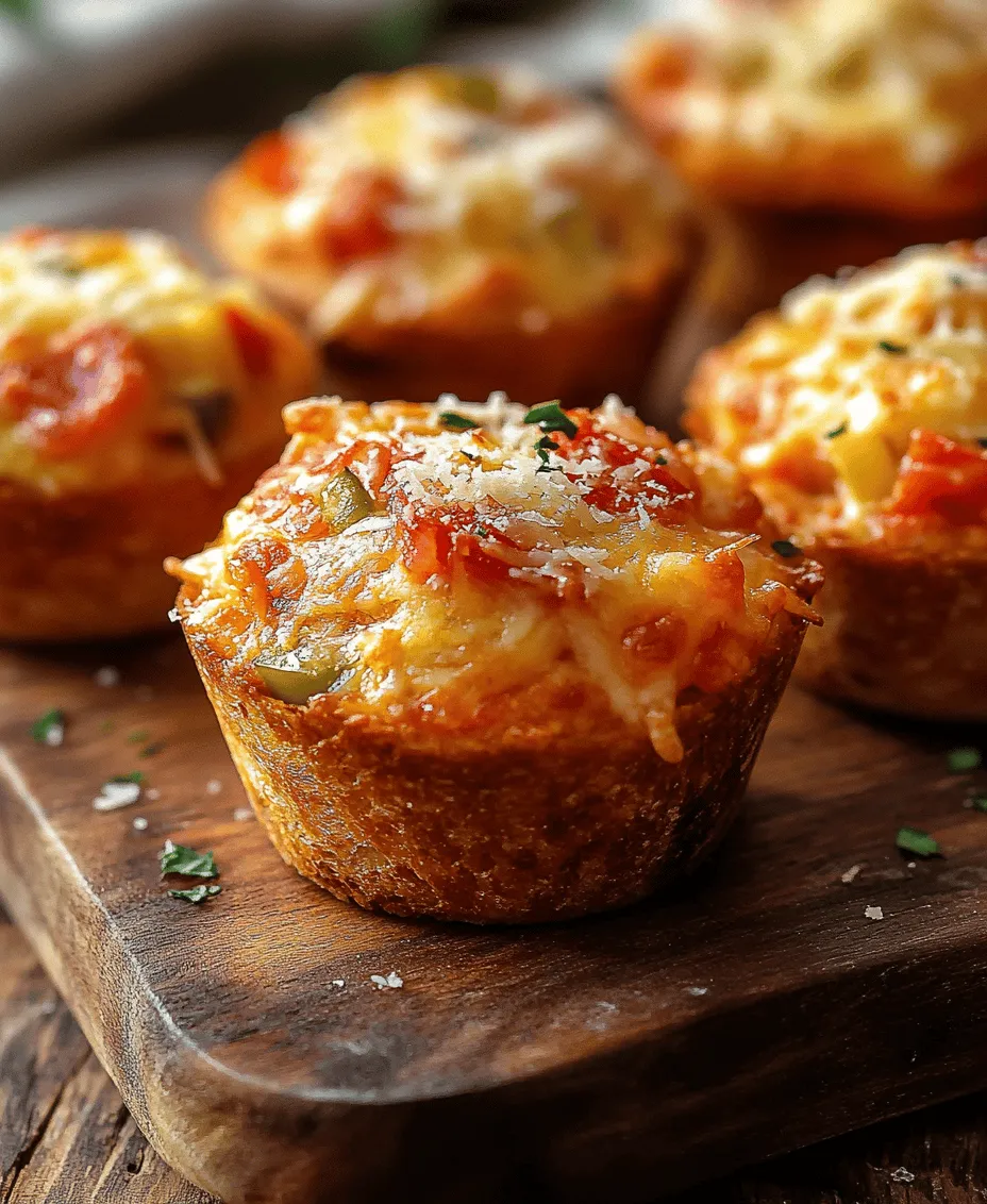 Are you looking for a fun and delicious way to please a crowd? Look no further than Fun-tastic Pizza Muffins! These delightful treats combine the beloved flavors of pizza with the convenience and portability of muffins, making them an ideal choice for kids and adults alike. Whether you're hosting a party, planning a family gathering, or simply need a quick snack, these pizza muffins are sure to be a hit. Their versatility allows them to serve as a scrumptious appetizer, a tasty lunchbox addition, or a fun after-school snack – the possibilities are endless!