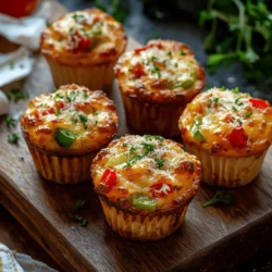 Are you looking for a fun and delicious way to please a crowd? Look no further than Fun-tastic Pizza Muffins! These delightful treats combine the beloved flavors of pizza with the convenience and portability of muffins, making them an ideal choice for kids and adults alike. Whether you're hosting a party, planning a family gathering, or simply need a quick snack, these pizza muffins are sure to be a hit. Their versatility allows them to serve as a scrumptious appetizer, a tasty lunchbox addition, or a fun after-school snack – the possibilities are endless!