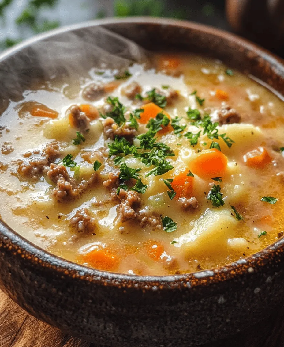 As the chilly weather sets in, there's nothing quite like a bowl of warm, hearty soup to bring comfort and satisfaction to your dining table. Enter Shepherd's Pie Soup—a delightful fusion of classic shepherd's pie flavors reimagined in a cozy soup format. This dish beautifully marries the savory elements of traditional shepherd's pie with the inviting warmth of a soup, making it a perfect choice for family dinners or a comforting meal after a long day.