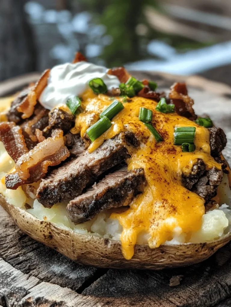 Steak Bites Loaded Baked Potatoes offer a culinary experience that beautifully blends the indulgent flavors of tender steak with the comforting texture of fluffy baked potatoes. This dish is not just a meal; it’s a delightful experience that can elevate family dinners, game nights, or even casual gatherings with friends. Imagine sinking your teeth into a perfectly baked potato, its soft interior mingling with succulent steak bites, melted cheese, and a medley of toppings that create a symphony of flavors and textures.