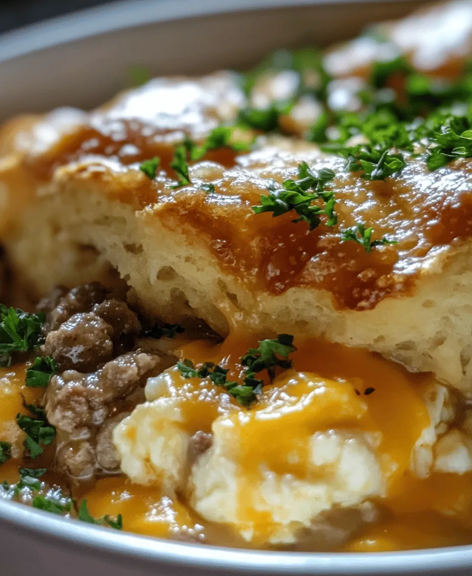 When it comes to comfort food, few dishes can compete with the hearty and satisfying Southern Comfort Casserole. This delightful dish combines flaky biscuits, rich sausage gravy, and fluffy eggs, creating a perfect harmony of flavors and textures that evokes the warmth of a family gathering. Whether served for breakfast, brunch, or even as a cozy dinner, this casserole is sure to please everyone at the table. It's not just a meal; it's an experience that embodies the essence of Southern hospitality and culinary tradition.
