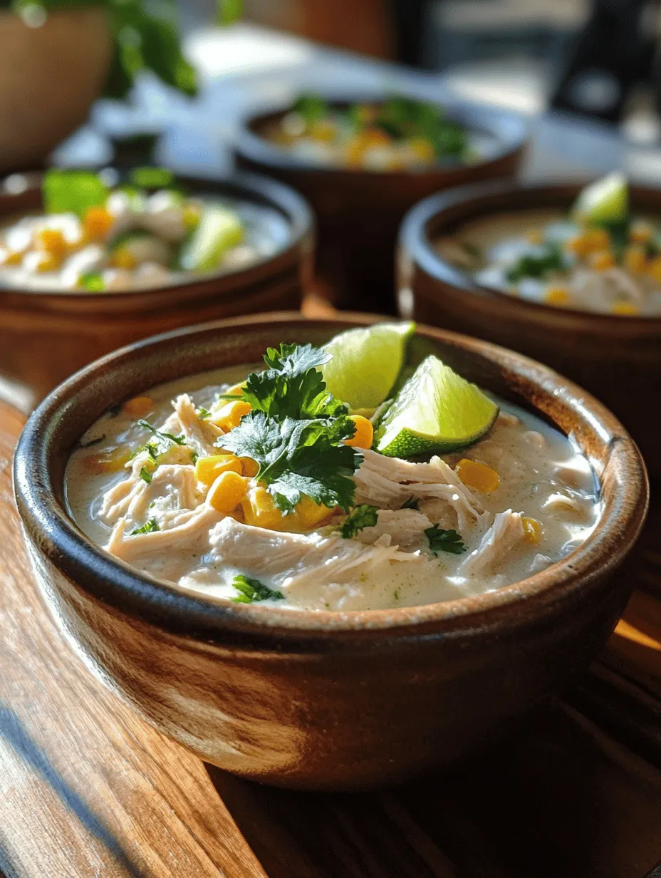 The beauty of using a crockpot for this recipe cannot be overstated. The slow cooking process allows the flavors to meld beautifully, resulting in a rich and delicious chili that seems like it has been simmering for hours. Just toss the ingredients into the pot, set it, and let your kitchen fill with the enticing aromas of spices and cooked chicken. This hands-off approach is perfect for busy families or anyone looking to simplify meal preparation without sacrificing flavor.