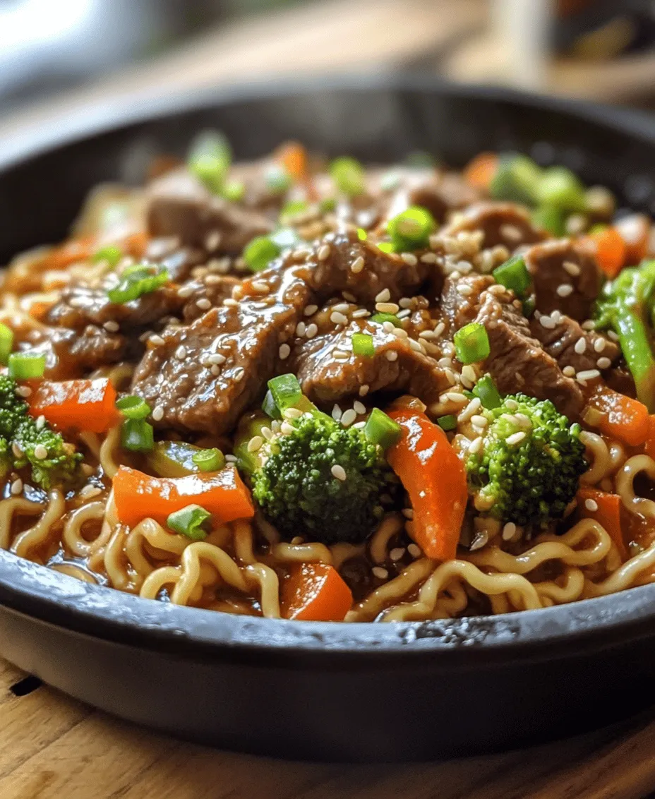 If you're looking for a quick, delicious, and nutritious meal option, look no further than Beef and Broccoli Ramen Stir Fry. This dish combines the rich flavors of tender beef and vibrant broccoli with the satisfying chewiness of ramen noodles, making it a perfect choice for busy weeknights or leisurely weekends. Not only does it pack a punch in terms of flavor, but it also delivers a well-balanced meal by incorporating lean protein and nutrient-rich vegetables.