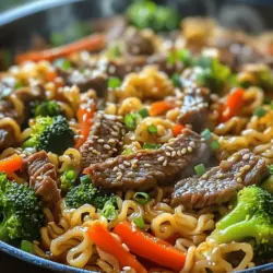 If you're looking for a quick, delicious, and nutritious meal option, look no further than Beef and Broccoli Ramen Stir Fry. This dish combines the rich flavors of tender beef and vibrant broccoli with the satisfying chewiness of ramen noodles, making it a perfect choice for busy weeknights or leisurely weekends. Not only does it pack a punch in terms of flavor, but it also delivers a well-balanced meal by incorporating lean protein and nutrient-rich vegetables.