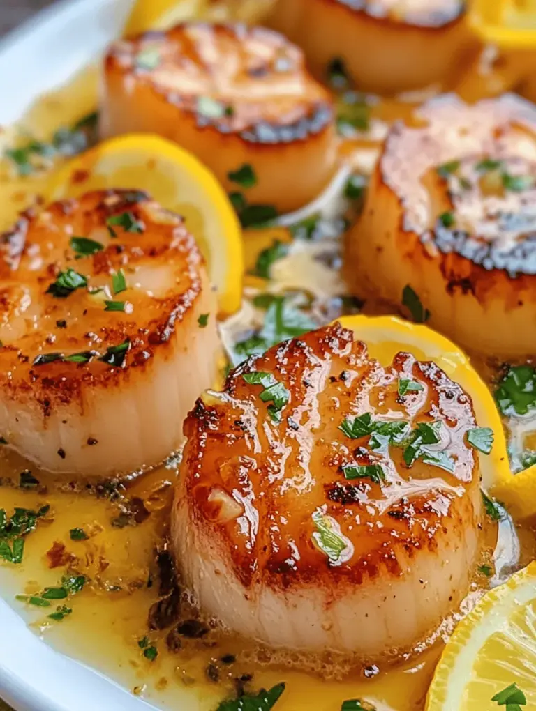 If you're looking to elevate your culinary repertoire, look no further than the exquisite dish of lemon butter scallops. This delightful seafood recipe combines the sweet, tender meat of scallops with a rich and zesty lemon butter sauce that’s sure to tantalize your taste buds. Scallops, often regarded as a premium seafood choice, have gained popularity in kitchens and restaurants alike due to their luxurious flavor and quick cooking time. This recipe not only showcases the delicate taste of scallops but also highlights how simple ingredients can come together to create a gourmet meal that impresses without the fuss.