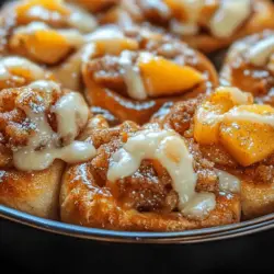Imagine the sweet aroma of warm peaches mingling with the comforting scent of freshly baked cinnamon rolls wafting through your kitchen. The Peach Cobbler Cinnamon Rolls recipe draws inspiration from two beloved desserts, merging the buttery goodness of classic cinnamon rolls with the juicy, sweet essence of peach cobbler. This delightful fusion not only celebrates the glorious peach season but also offers a scrumptious treat that is sure to impress your family and friends.