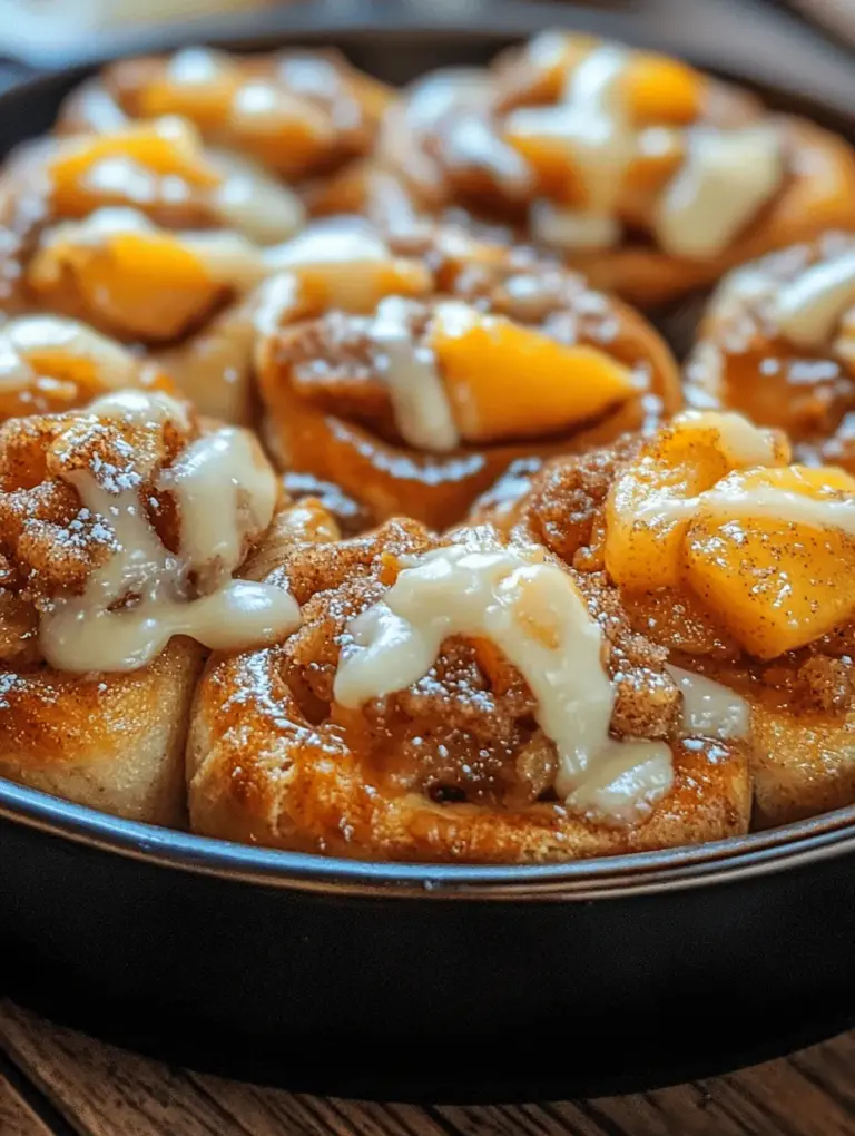 Imagine the sweet aroma of warm peaches mingling with the comforting scent of freshly baked cinnamon rolls wafting through your kitchen. The Peach Cobbler Cinnamon Rolls recipe draws inspiration from two beloved desserts, merging the buttery goodness of classic cinnamon rolls with the juicy, sweet essence of peach cobbler. This delightful fusion not only celebrates the glorious peach season but also offers a scrumptious treat that is sure to impress your family and friends.