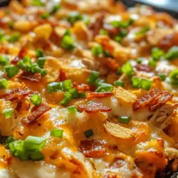 Casseroles are a cherished staple in home cooking, providing both comfort and convenience for families across the globe. From classic mac and cheese to hearty lasagna, these one-dish wonders are perfect for busy weeknights and festive gatherings alike. Among the many casserole options available, the Loaded Potato Ranch Chicken Casserole stands out as a hearty, delicious choice that is sure to satisfy even the pickiest eaters. This dish combines tender chicken, creamy ranch flavors, and the comforting taste of potatoes, making it a fantastic addition to family dinners or potlucks.