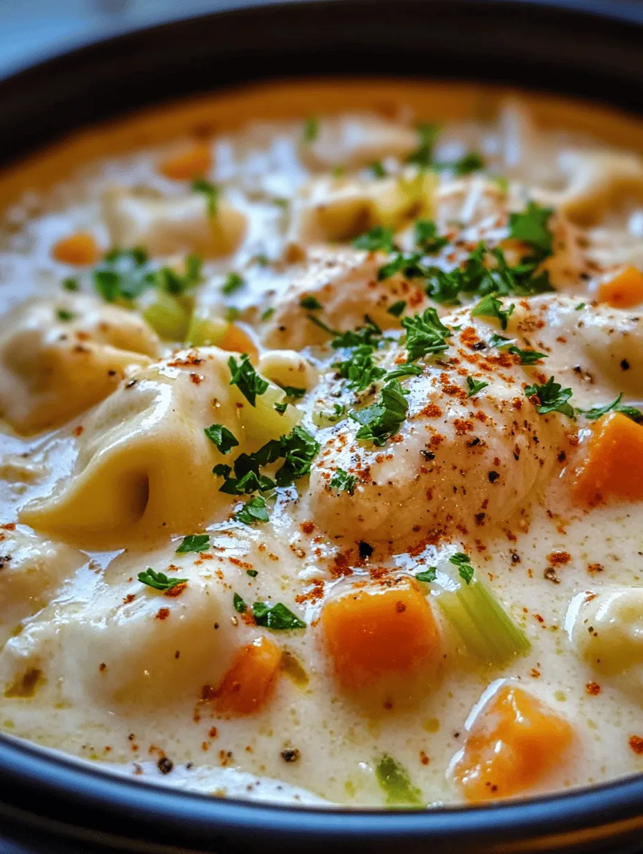 In the realm of comforting cuisine, few dishes evoke warmth and satisfaction quite like a bowl of soup. Among the myriad of options out there, *Creamy Chicken Alfredo Tortellini Soup* stands out as a delightful blend of flavors and textures that is sure to please both family and friends alike. This dish captures the essence of hearty comfort food by combining rich, creamy Alfredo sauce with tender tortellini and succulent chicken, all in a nourishing broth that warms both body and soul. Whether you’re looking for a quick weeknight dinner or a dish to impress at your next gathering, this creamy soup is a versatile choice that delivers on taste and comfort.