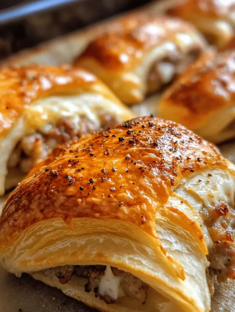 When it comes to comfort food, few dishes can rival the warm, savory allure of sausage cream cheese crescents. These delightful bites are a perfect blend of flavors and textures, making them an ideal choice for a variety of occasions—from casual family dinners to festive gatherings and game day celebrations. The combination of hearty breakfast sausage and creamy cream cheese enveloped in flaky crescent roll dough creates a dish that is both indulgent and satisfying.