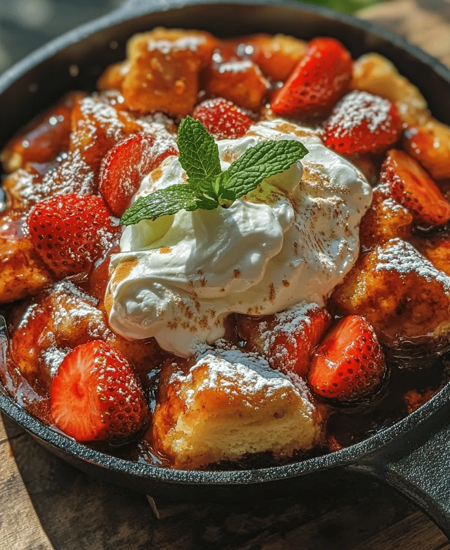 Imagine a dessert that combines the sweetness of fresh strawberries with the warmth of a fluffy, cake-like base, all served right from a skillet. The Strawberry Shortcake Skillet Delight embodies this delightful combination, making it a perfect choice for any occasion. Whether you’re hosting a summer gathering, celebrating a special moment, or simply treating yourself after a long day, this dessert is both satisfying and easy to make.
