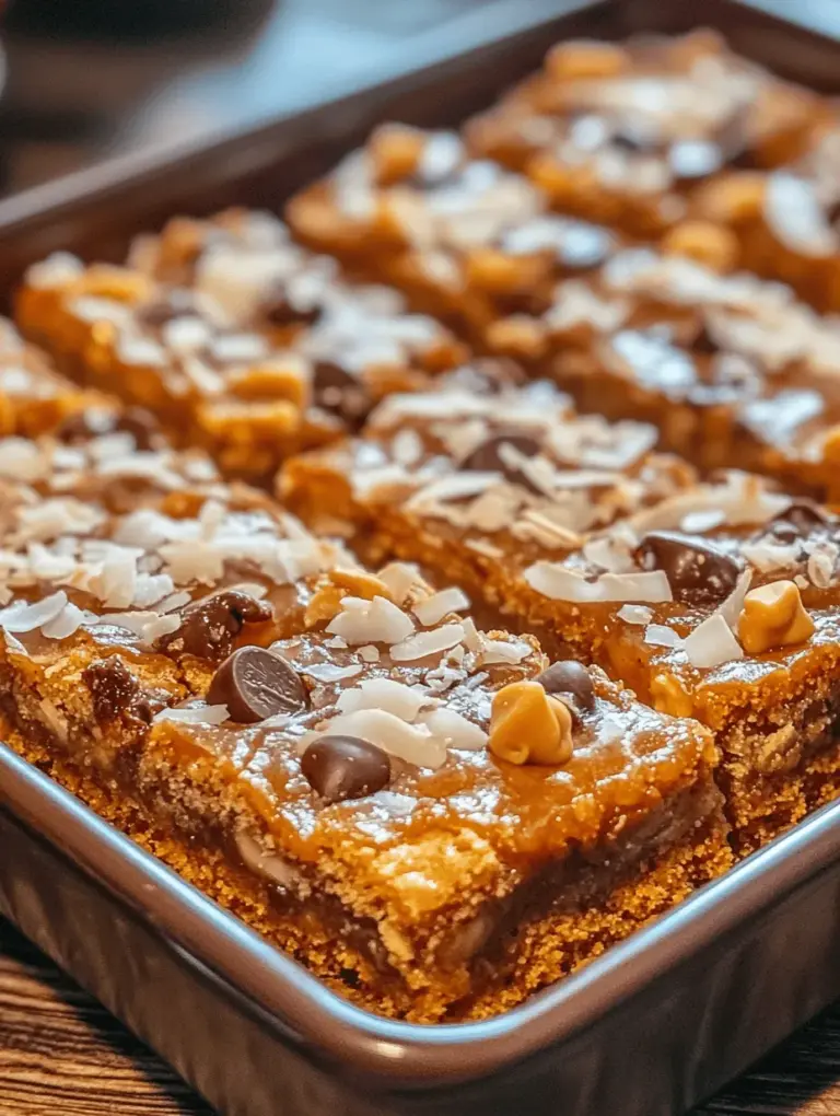 Baking at home is a delightful way to unleash creativity while indulging in the sweet rewards of your labor. The kitchen becomes a canvas where delicious treats come to life, filling the air with tantalizing aromas that evoke nostalgia and warmth. Among the myriad of desserts that one can create, Enchanted Magic Cookie Bars stand out as a whimsical and delectable treat that can enchant anyone who takes a bite.