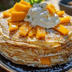 In the realm of desserts, few creations capture the imagination as beautifully as the crepe cake. This elegant confection, made by layering delicate crepes with luscious fillings, has soared in popularity among dessert enthusiasts and home bakers alike. With its artful presentation and irresistible taste, a crepe cake is often the centerpiece of celebrations, from birthdays to weddings. When combined with the vibrancy of tropical flavors, particularly the sweet and tangy essence of mangoes, this dessert becomes an unforgettable experience.