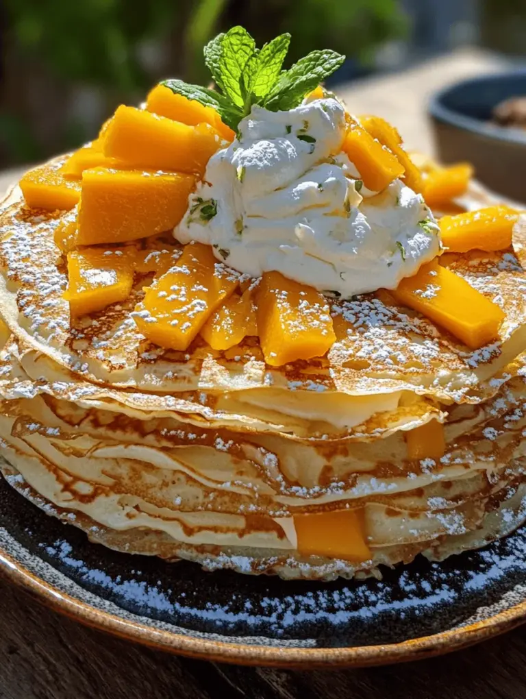 In the realm of desserts, few creations capture the imagination as beautifully as the crepe cake. This elegant confection, made by layering delicate crepes with luscious fillings, has soared in popularity among dessert enthusiasts and home bakers alike. With its artful presentation and irresistible taste, a crepe cake is often the centerpiece of celebrations, from birthdays to weddings. When combined with the vibrancy of tropical flavors, particularly the sweet and tangy essence of mangoes, this dessert becomes an unforgettable experience.