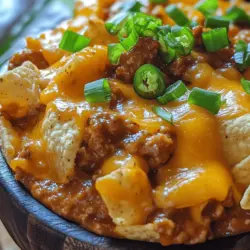 The flavor profile of Frito Chili Cheese Dip is a delightful medley of savory, cheesy, and slightly spicy notes that tantalize the taste buds. The harmony of flavors creates an experience that is both satisfying and indulgent. It’s no surprise that this dish has become a staple in American cuisine, often found at potlucks, barbecues, and sports events. The combination of rich creaminess with a touch of heat offers comfort in every bite, making it a go-to snack for any occasion.