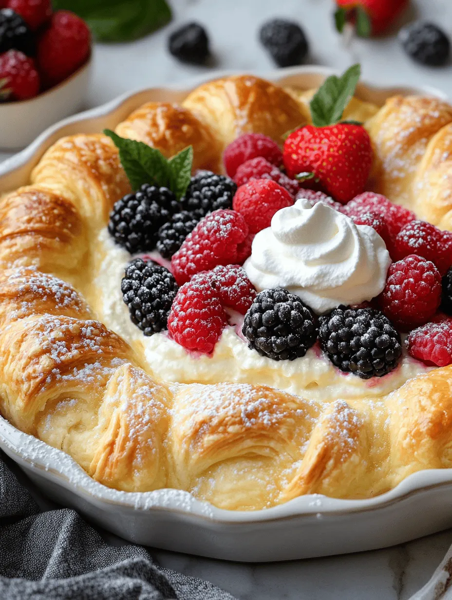 If you're searching for a dessert that marries convenience with decadence, look no further than the Cheesecake Crescent Rolls Casserole. This delightful recipe is a harmonious blend of creamy cheesecake filling nestled within flaky crescent rolls, resulting in a dish that's sure to impress at any gathering or cozy family dinner. With its rich flavors and appealing presentation, this casserole is not only a treat for the taste buds but also a feast for the eyes.