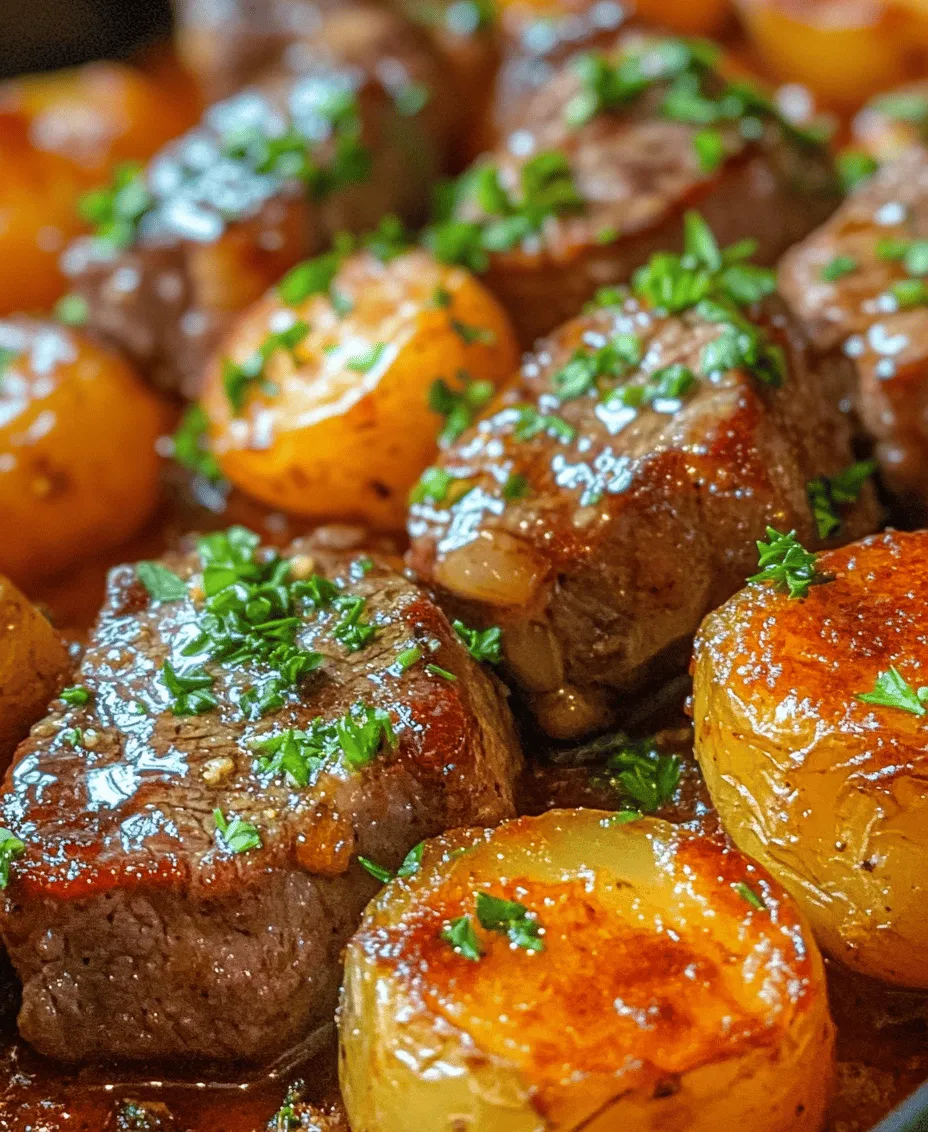 Garlic Butter Steak Bites and Potatoes is a hearty and flavorful dish that perfectly marries the rich taste of juicy steak with the comforting texture of tender potatoes. This recipe is not only delicious but also incredibly quick to prepare, making it an ideal choice for busy families or anyone looking for a satisfying weeknight meal. With simple ingredients and straightforward steps, this dish is sure to impress both novice cooks and seasoned chefs alike.