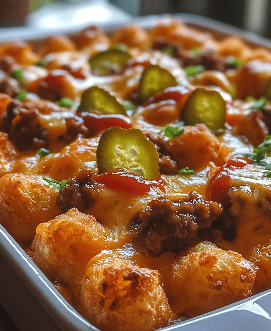 If you're searching for a dish that perfectly balances comfort, flavor, and satisfaction, look no further than the Ultimate Cheeseburger Tater Tot Casserole. This innovative recipe brings together the classic tastes of a cheeseburger and the delightful crunch of tater tots into a single, hearty meal. Whether you're planning a family gathering, a potluck, or simply seeking an easy weeknight dinner, this casserole is sure to impress.