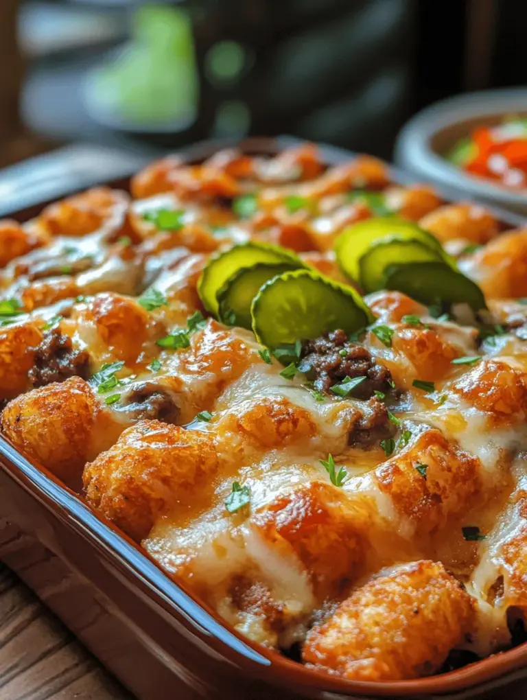 If you're searching for a dish that perfectly balances comfort, flavor, and satisfaction, look no further than the Ultimate Cheeseburger Tater Tot Casserole. This innovative recipe brings together the classic tastes of a cheeseburger and the delightful crunch of tater tots into a single, hearty meal. Whether you're planning a family gathering, a potluck, or simply seeking an easy weeknight dinner, this casserole is sure to impress.