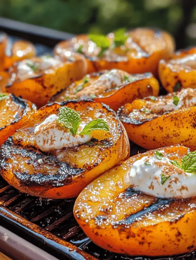 As the summer sun warms the air and the days stretch longer, there's a delightful seasonal treat that captures the essence of the summer harvest: grilled peaches. This enchanting dish combines the natural sweetness of ripe peaches with a touch of caramelization and a hint of spice, making it an irresistible addition to your summertime menu. Sinking your teeth into a perfectly grilled peach, with its juicy flesh and slightly charred exterior, is a culinary experience that evokes the warmth of summer gatherings, backyard barbecues, and lazy afternoons spent basking in the sun.