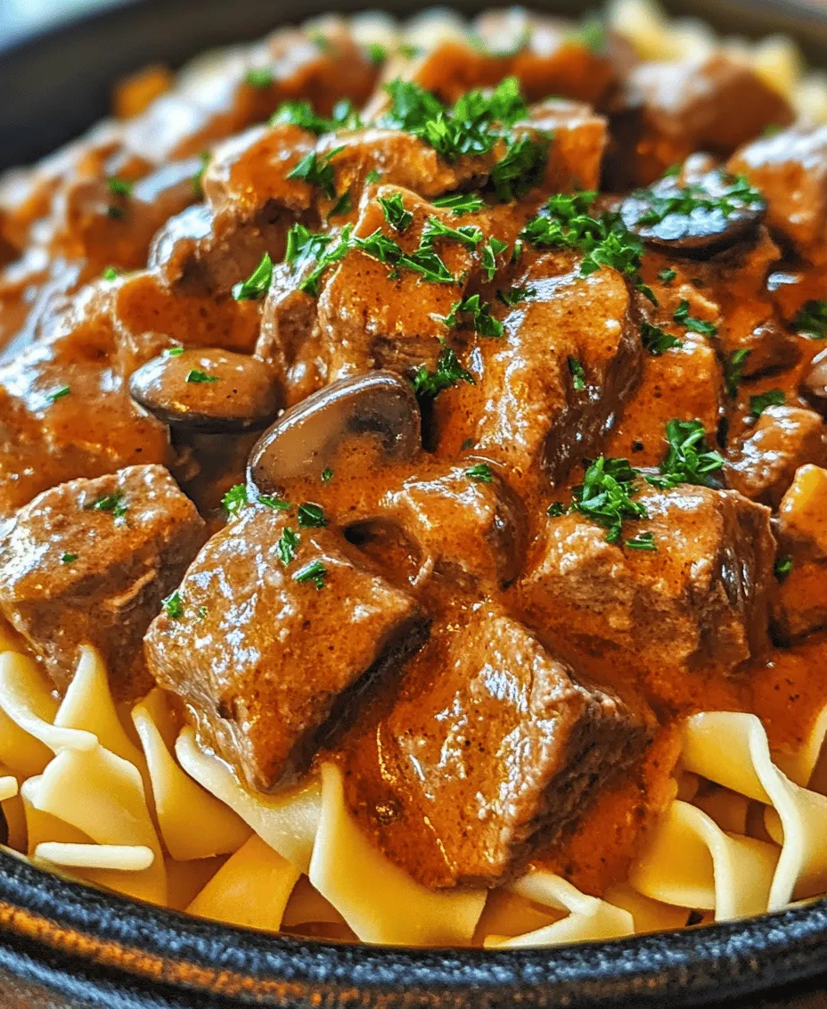 There’s something undeniably comforting about a hearty bowl of Slow Cooker Pot Roast Beef Stroganoff. This classic dish combines tender chunks of beef, rich and creamy sauce, and a medley of vegetables, creating a meal that warms both the body and the soul. Originating from Russia, beef stroganoff has evolved over time, becoming a beloved favorite in many households around the world. Its adaptation to the slow cooker method not only simplifies preparation but also enhances its flavors, making it an ideal choice for busy weeknights or special occasions when you want to impress guests without spending hours in the kitchen.