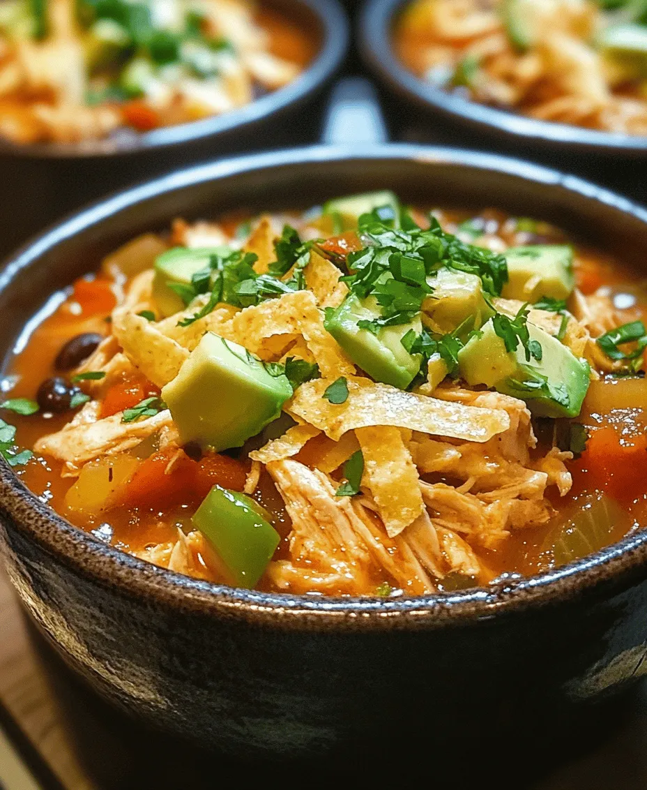 Chicken tortilla soup has long been a beloved dish in many households, capturing hearts with its rich flavors and comforting warmth. This flavorful soup is particularly appealing during the colder months when a bowl of steaming goodness can provide both nourishment and comfort. The hearty nature of this dish, combined with a unique blend of spices, creates a delightful experience that warms you from the inside out. The spicy kick from ingredients like chili powder and cumin adds an exciting twist, making every spoonful a little adventure for your taste buds.