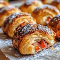 If you’re a fan of breakfast and sweet treats, then you’re in for a delightful surprise with our Strawberry Cheesecake Breakfast Rolls. This recipe beautifully combines the classic flavors of strawberries and cream cheese, all wrapped up in warm, buttery crescent rolls. Imagine waking up to the aroma of freshly baked goods wafting through your home, beckoning you to the breakfast table. These rolls not only tantalize your taste buds but also offer a comforting and indulgent start to your day.