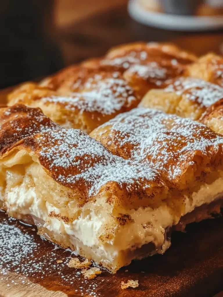 Delve into the delectable world of desserts with our Sopapilla Cheesecake Delight, a fusion of rich cream cheese and flaky pastry that promises to tantalize your taste buds. This dessert is a delightful treat that combines the best elements of traditional sopapillas and creamy cheesecake, creating a dish that's both comforting and indulgent. The Sopapilla Cheesecake Delight is not only easy to make but also perfect for gatherings, parties, or simply satisfying your sweet tooth at home.