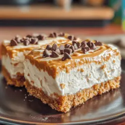 In the world of desserts, few things can match the convenience and sheer indulgence of no-bake recipes. These treats not only save time in the kitchen but also eliminate the need for an oven, making them ideal for warm weather or busy days. Among the many enticing options, No Bake Peanut Butter Cheesecake Bars stand out as an irresistible choice for peanut butter enthusiasts. Imagine creamy layers of rich peanut butter cheesecake resting atop a crunchy graham cracker crust, all ready to be enjoyed without the fuss of baking.