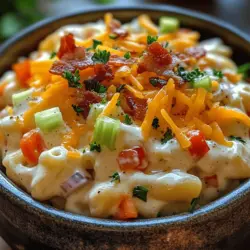 The Ultimate Creamy Macaroni Salad is more than just a dish; it's a beloved classic that has graced picnics, barbecues, and family gatherings for generations. This comforting salad boasts a creamy texture that wraps around perfectly cooked pasta, making every bite delightful. Its vibrant flavors are a symphony of tangy and savory notes, offering something for everyone. Whether you're serving it as a side dish or enjoying it on its own, this macaroni salad is designed to please.