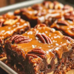 If you’re on the lookout for a dessert that perfectly balances sweetness, crunch, and smoothness, look no further than Turtle Bars. These delightful treats are not only visually appealing but also tantalize the taste buds with their rich combination of chocolate, caramel, and pecans. The allure of Turtle Bars lies in their layered structure and the interplay of flavors that create a symphony of taste in every bite. Whether you’re preparing a dessert for a festive gathering, a family celebration, or simply a weekend treat, Turtle Bars are an impressive addition that will please both young and old alike.