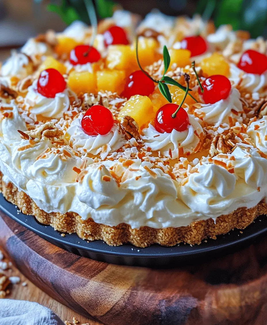 Indulging in a dessert that captures the essence of sun-soaked beaches and tropical breezes is a dream for many, and the Tropical Millionaire Pie Delight does just that. This no-bake pie is a luscious treat that beautifully marries the creamy richness of a sweet filling with the refreshing flavors of pineapple and coconut. Each bite is a delightful explosion of flavor and texture, making it the perfect addition to summer gatherings, festive celebrations, or simply as a sweet escape from everyday life.