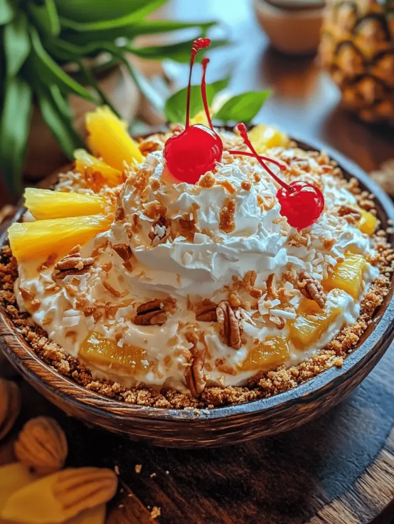 Indulging in a dessert that captures the essence of sun-soaked beaches and tropical breezes is a dream for many, and the Tropical Millionaire Pie Delight does just that. This no-bake pie is a luscious treat that beautifully marries the creamy richness of a sweet filling with the refreshing flavors of pineapple and coconut. Each bite is a delightful explosion of flavor and texture, making it the perfect addition to summer gatherings, festive celebrations, or simply as a sweet escape from everyday life.